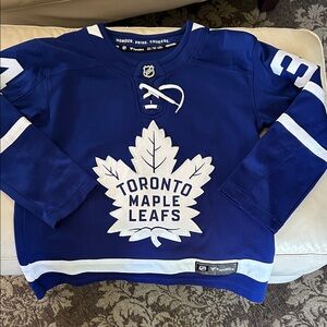 Fanatics Blue and White Toronto Maple Leafs Kids Jersey